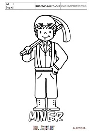 ingilizce boyama sayfaları